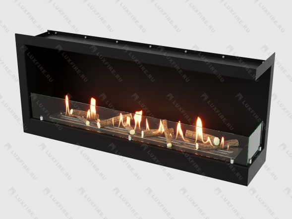 Встроенный биокамин Lux Fire Угловой 1090 S (правый угол)
