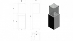 Нагреватель газовый PATIO/G31/37MBAR/CZ - черное стекло, пульт