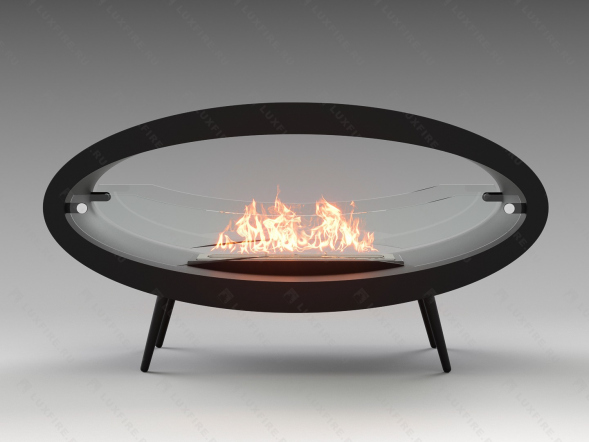 Напольный биокамин Lux Fire &amp;quot;Эллипс&amp;quot; 1200