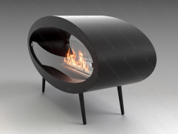 Напольный биокамин Lux Fire &amp;quot;Эллипс&amp;quot; 1200