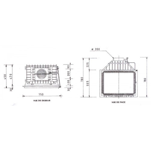 Топка fabrilor с золотистой рамкой DECO 751 BR