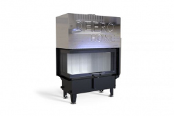 Топка DEFRO HOME RIVA ME BL G SHORT, 19 кВт, 923/478/500мм, угловое стекло слева, с водяным контуром, гильотина