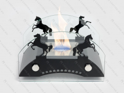 Настольный биокамин Lux Fire &amp;quot;Графский мост&amp;quot; S (черный)