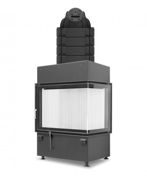 Каминная топка Hoxter ECKA 67/45/51R Правосторонняя с теплонакопительными кольцами