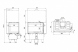 Топка DEFRO HOME INTRA SM BP MINI G, 10 кВт, 699/478/443мм, угловое стекло справа, гильотина