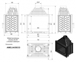 Топка Kratki AMELIA/DECO