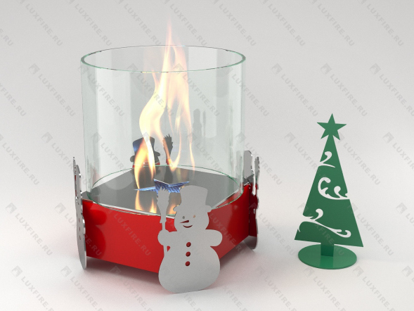 Настольный биокамин Lux Fire &amp;quot;Новогодний&amp;quot; М